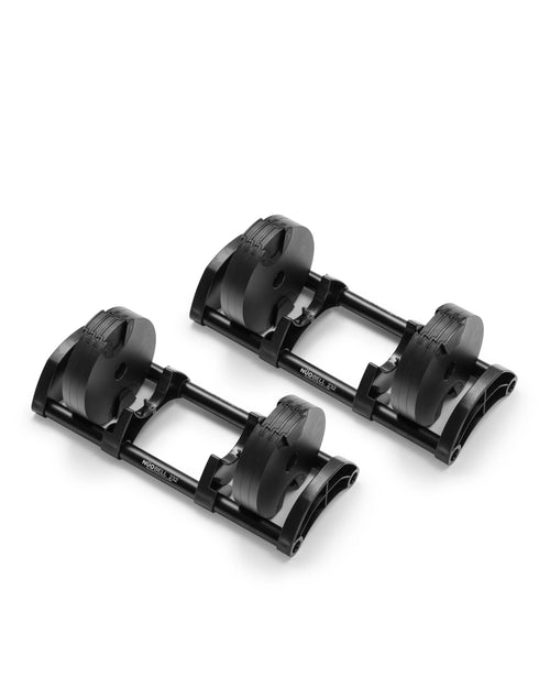 NÜOBELL Expansion Kit Black – add-on kit in sleek black, designed to upgrade and extend your NÜOBELL adjustable dumbbells for advanced strength training at home.