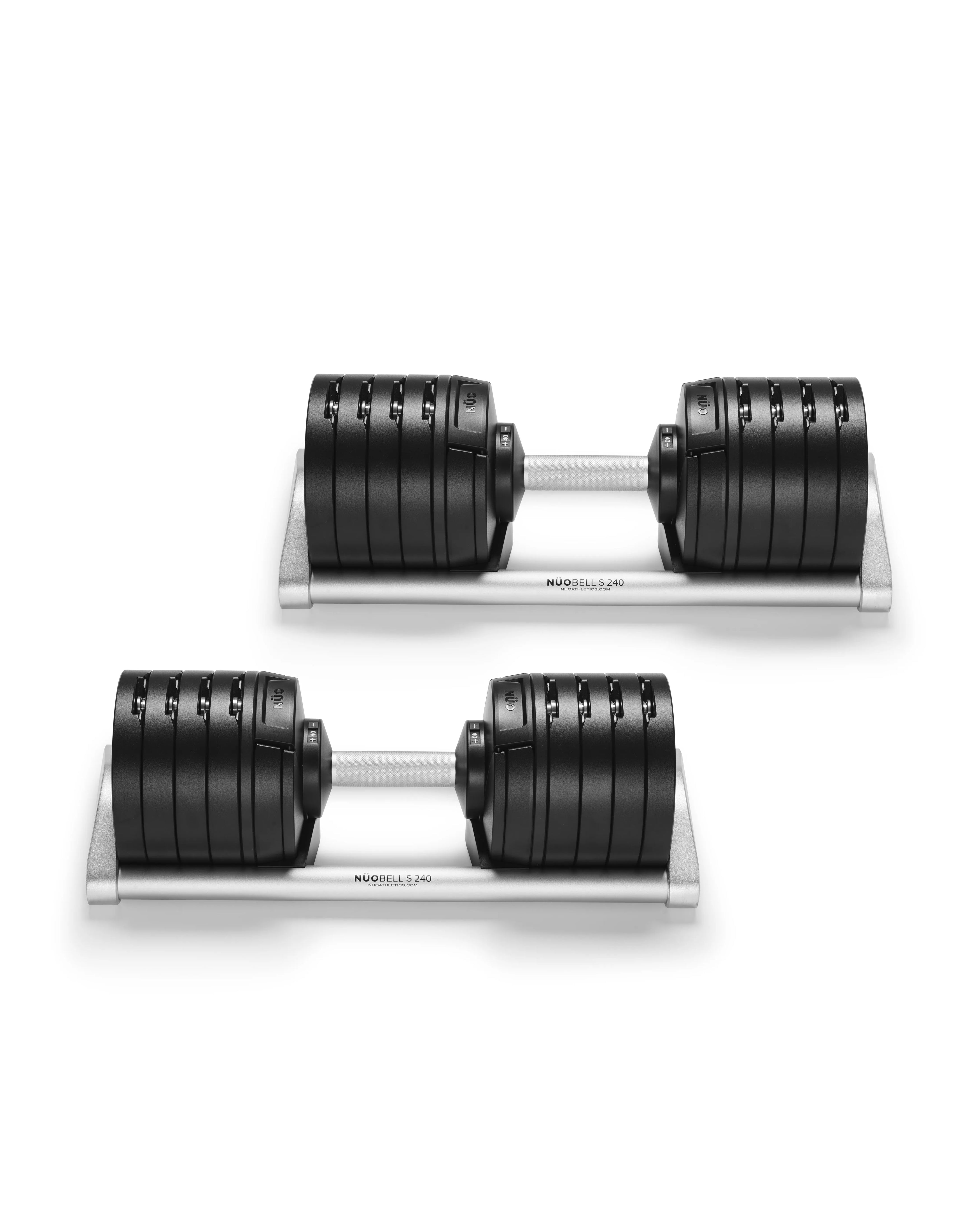 NÜOBELL S 240 Silver – Versatile Adjustable Dumbbell | EU Store