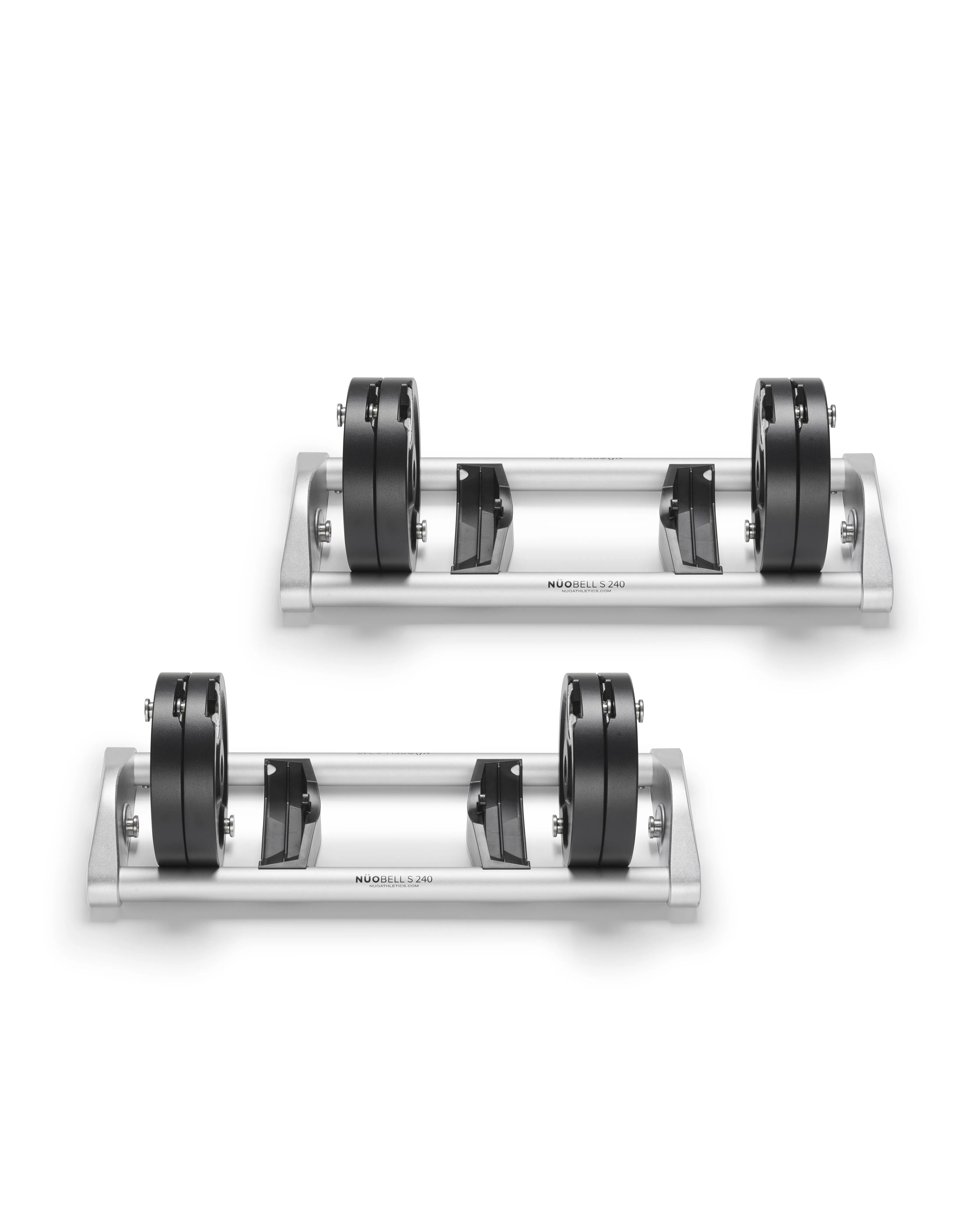 NÜOBELL S Expansion Kit Silver – expansion kit for NÜOBELL S adjustable dumbbells, silver finish, provides additional weight options and supports advanced strength training at home.