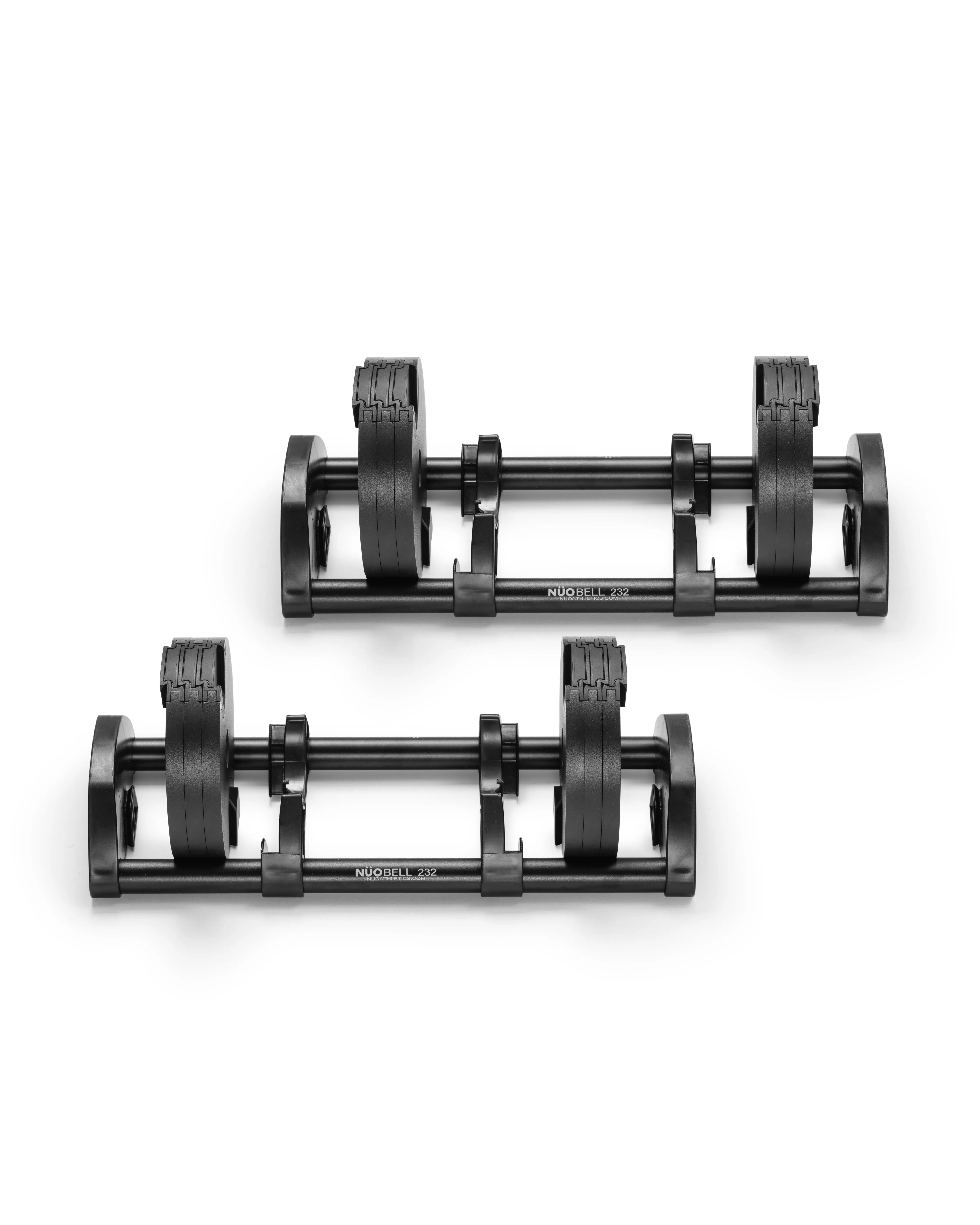 NÜOBELL Expansion Kit Black – add-on kit in sleek black, designed to upgrade and extend your NÜOBELL adjustable dumbbells for advanced strength training at home.