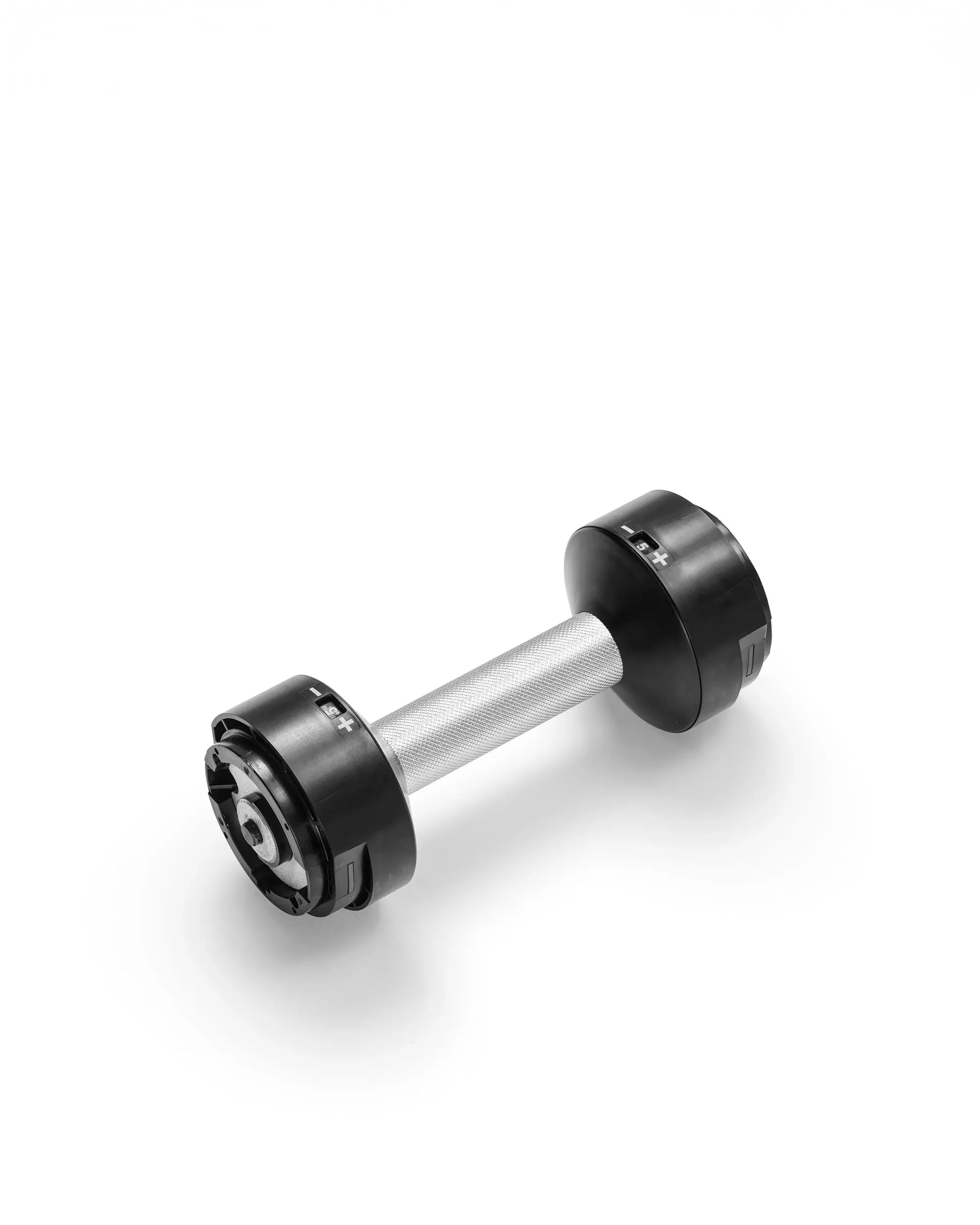 NÜOBELL replacement handle in Silver (LB), ergonomic and durable, designed for adjustable dumbbells to ensure a secure grip and smooth performance in your home gym.
