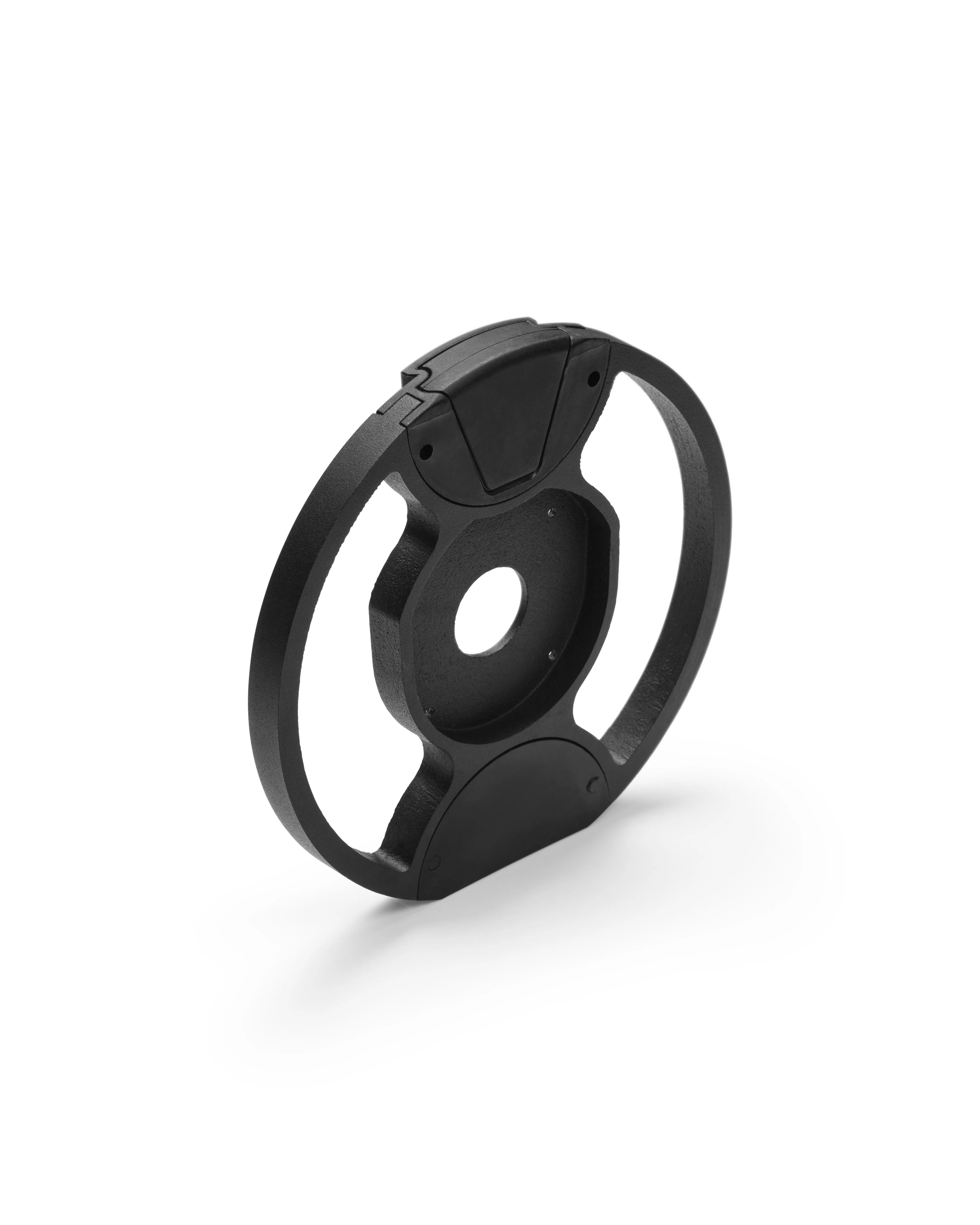 NÜOBELL handle weight plate in black, designed for secure grip and balanced weight adjustment on NÜOBELL adjustable dumbbells.