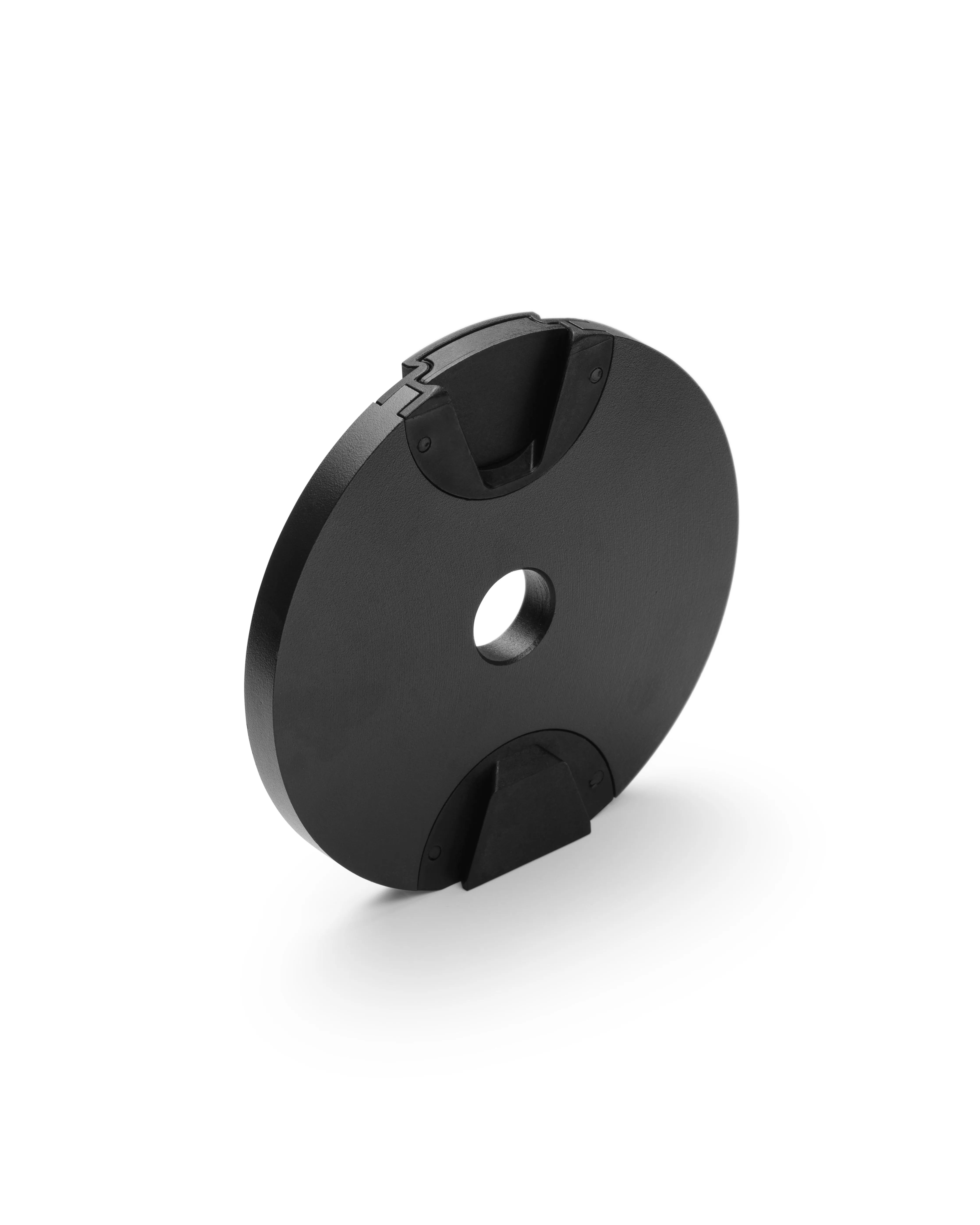 NÜOBELL 2 KG regular weight plate in black, designed for precise weight adjustment and compatibility with NÜOBELL adjustable dumbbells in home gyms.