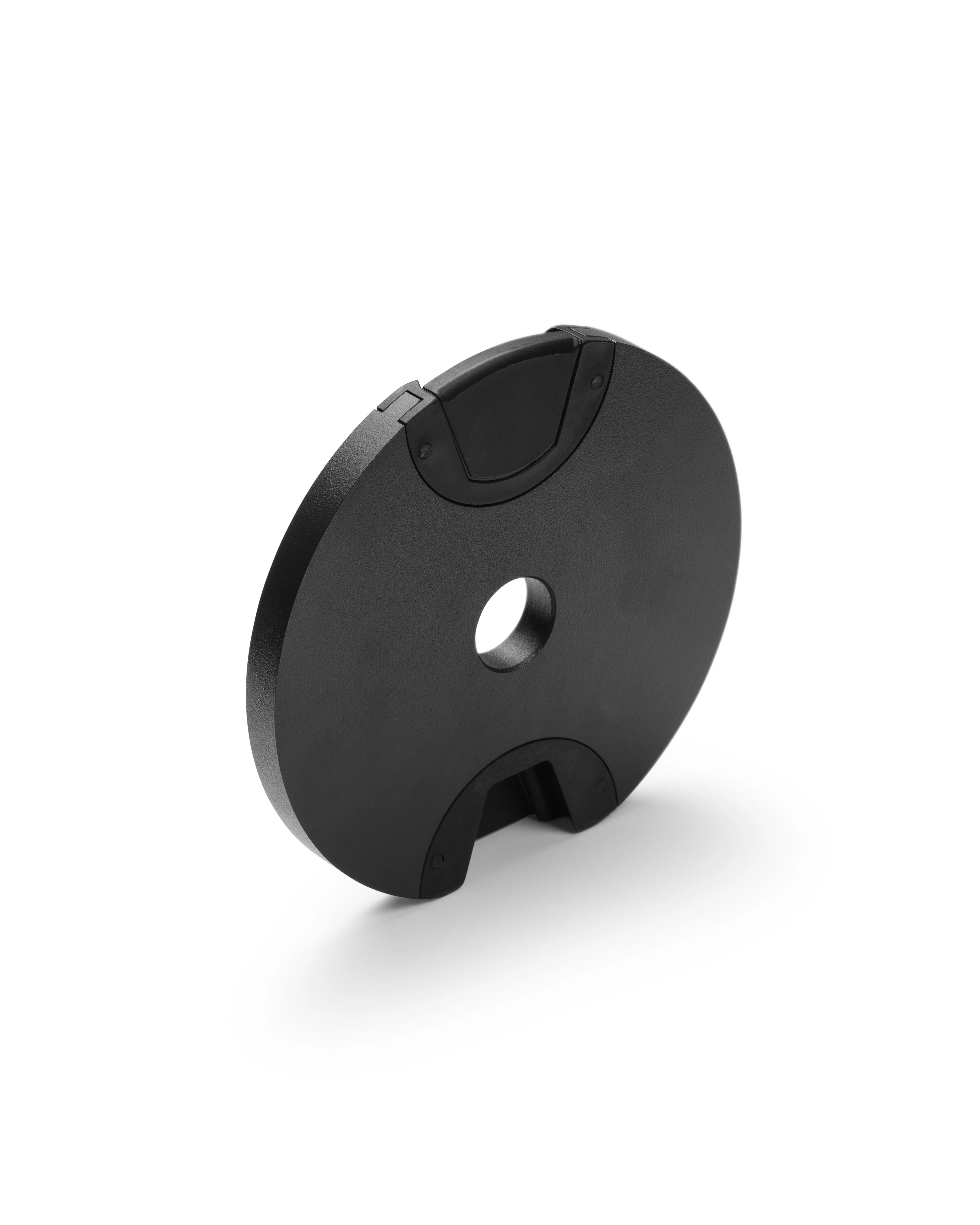 NÜOBELL End weight plate in black for adjustable dumbbells, providing durable and secure weight customization for advanced home strength training.