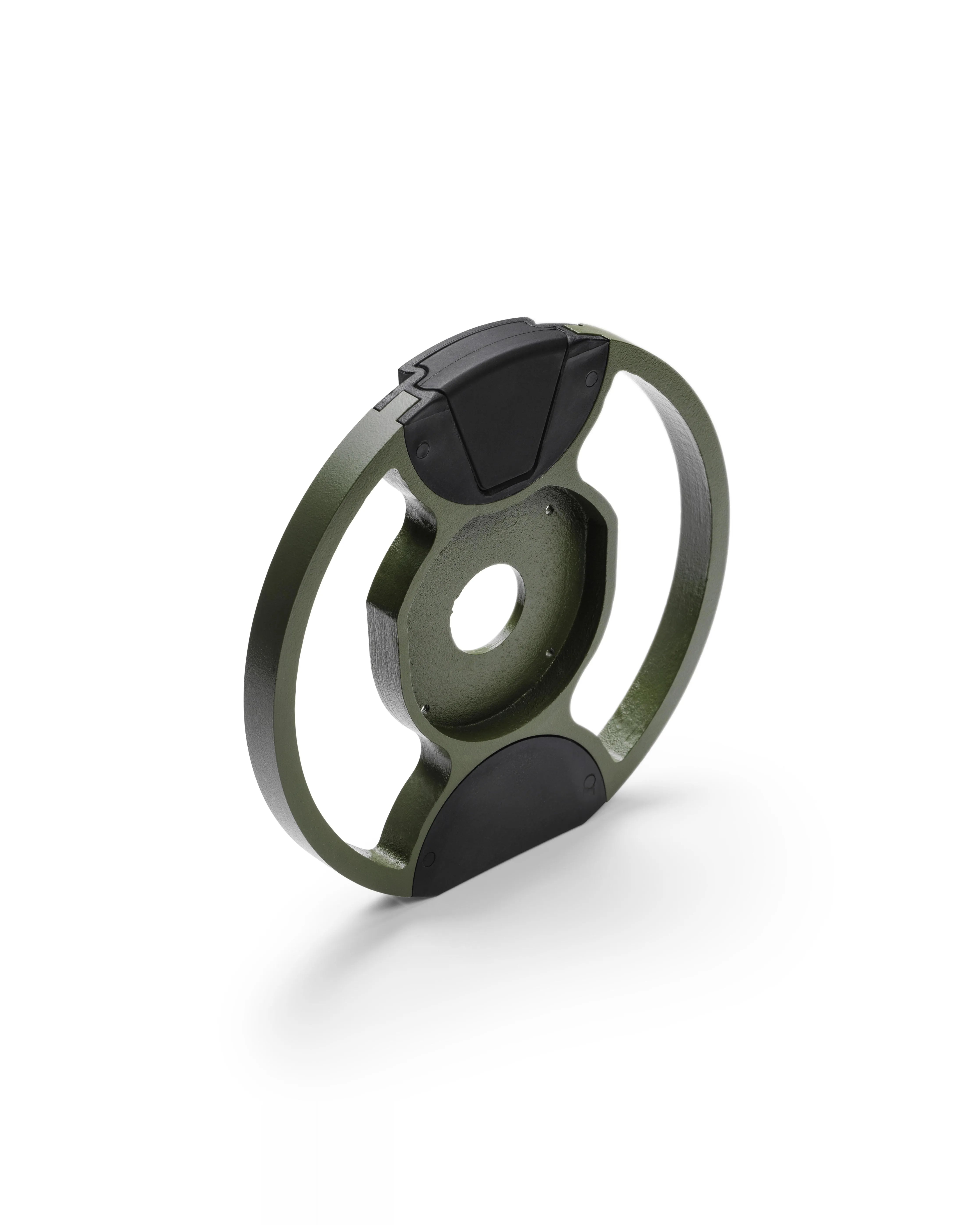 NÜOBELL handle weight plate in Green, designed for adjustable dumbbells. Durable and compact, ideal for upgrading or customizing your home gym equipment.